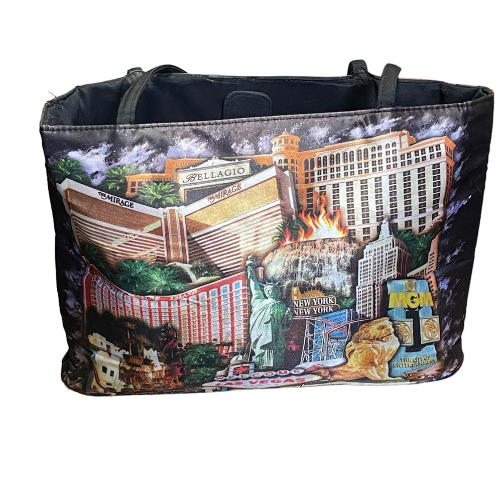 Source Unknown Multicolor Cityscape Tote Bag - image 1
